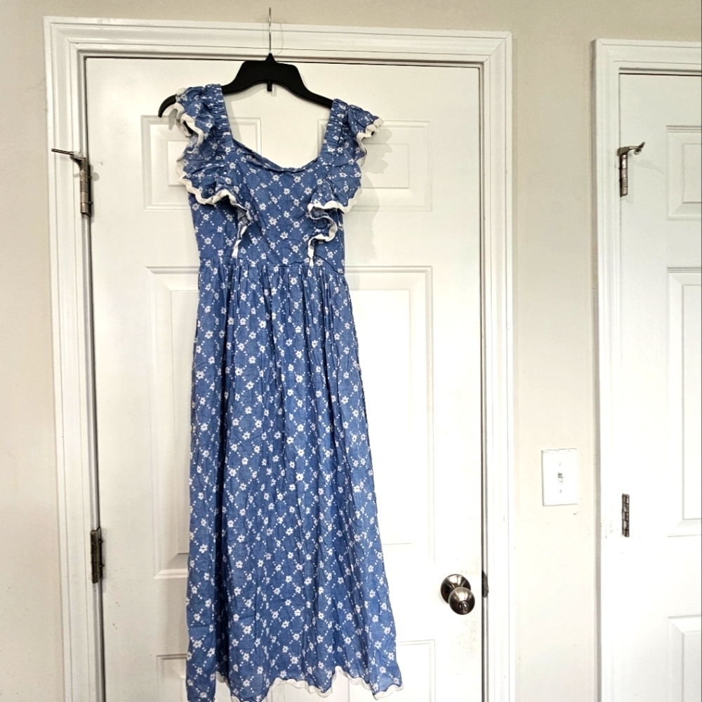 Vestique Hold My Hand Midi Dress Cottagecore Dress Size Small